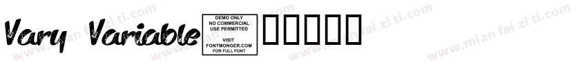 Vary Variable字体转换